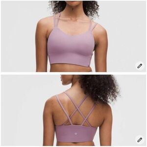 Lululemon Like A Cloud Lingline Bra B/C Cup Color Velvet Dust Size 4 NWT